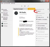 FM Radio - ajouter l'application via WebIDE de Firefox