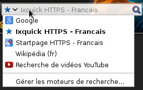 Retrouver l’ancien menu des moteurs de recherche (depuis Firefox 35)