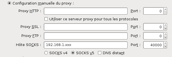 Tor relay + SOCKS directement pour son LAN